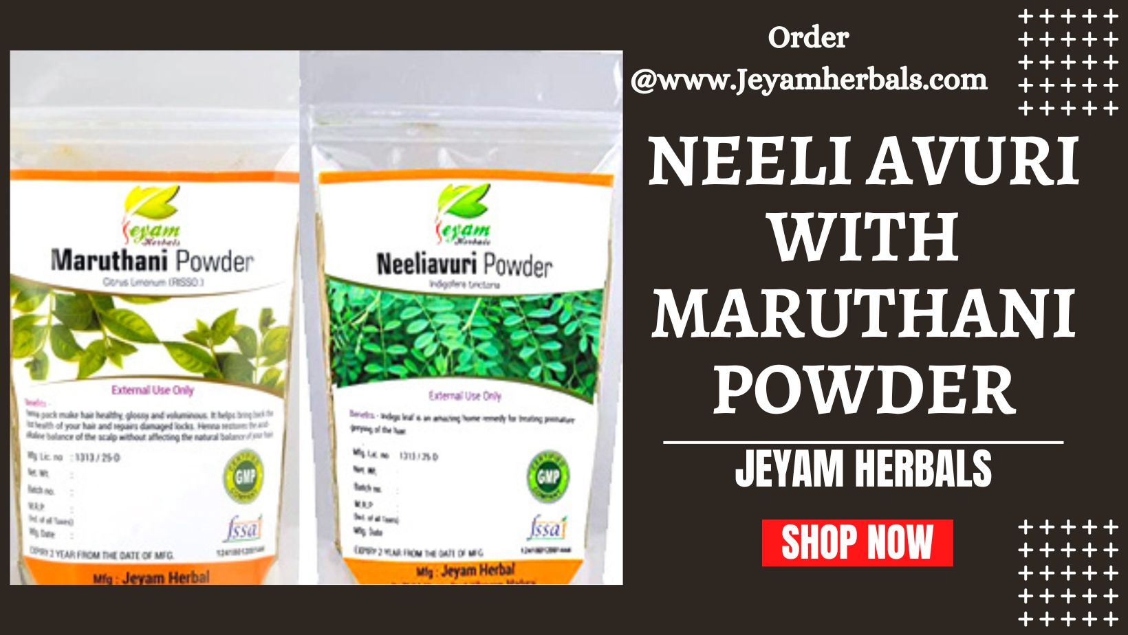 Neeli avuri with maruthani powder