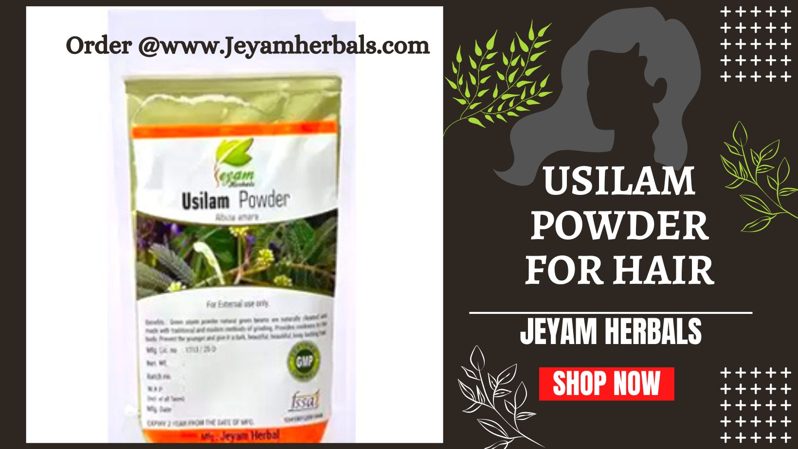 Usilam powder for hair